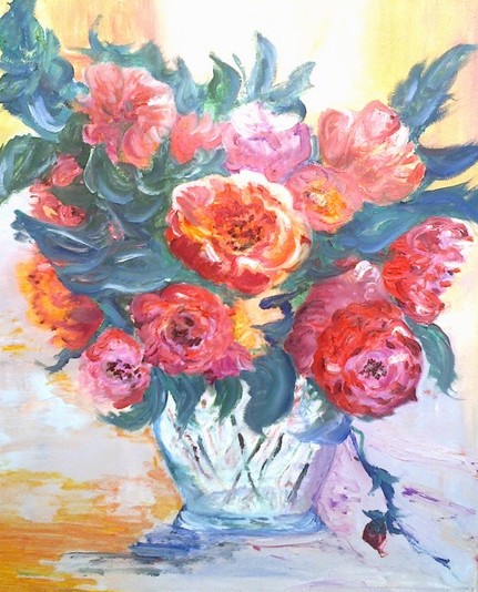 peinture Roses