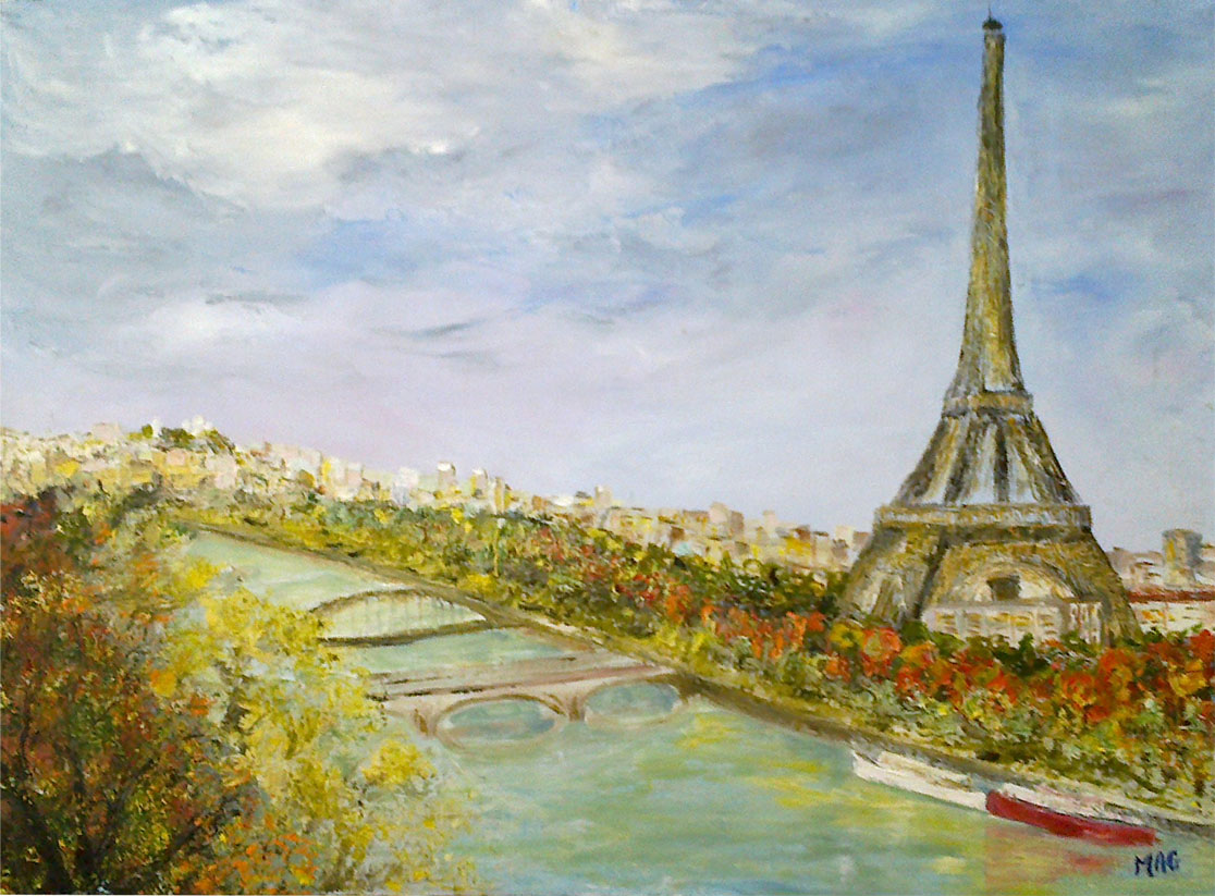 peinture Paris s'éveille