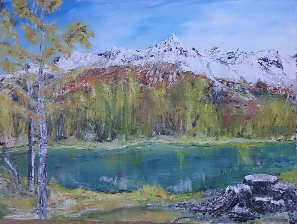 peinture Les Alpes